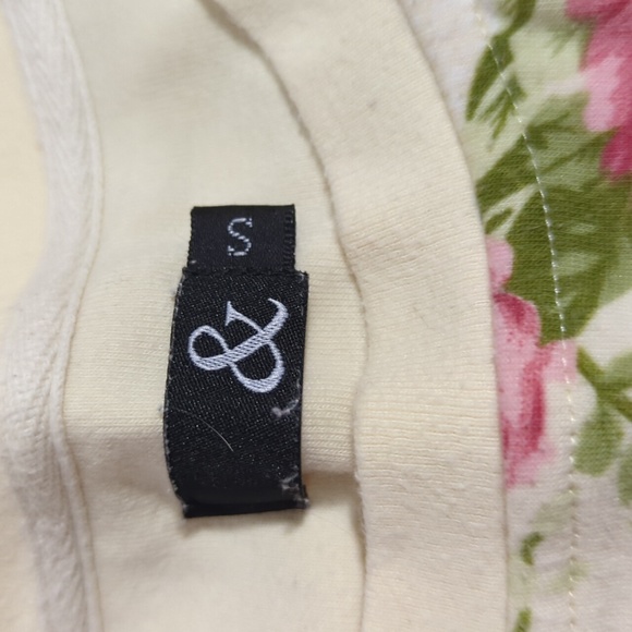 & Other Stories Cotton Floral Sweatshirt - Picture 2 of 5